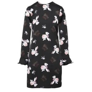 Banana Republic‎ Petites Women Floral Ruffle-Cuff Dress 2P